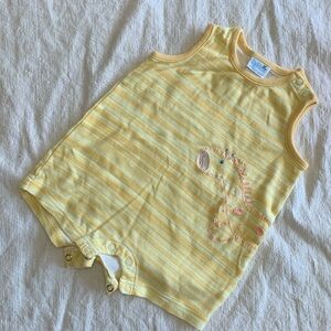 Baby | 🇹🇭 Vintage Tykes by Carter's Romper, Yellow | 6-9 Months